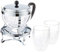 Bodum Chambord Set Teebereiter Rechaud 1,3 Liter Inlusive 2 Stück Doppelwand GläserPavina Teebereiter, 16.8 x 23.1 x 22.3 cm
