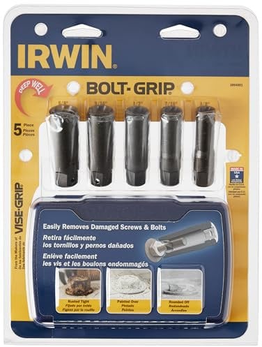 IRWIN Lot de 5 extracteurs de boulons pour boulons de puits profonds (3094001)