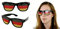 NEU Partybrille Deutschland mit Lochmuster