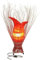 Simandra Deko-Leuchte Stimmungsleuchte Stehleuchte Tischleuchte Tischlampe Bali Asia TULPE klein 60 cm Color Orange