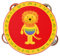 Orange Tree Toys Lion Tambourine Löwen-Tamburin, Mehrfarbig