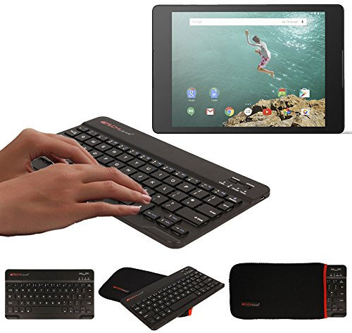 TECHGEAR [Active Strike (M) Slim Line Bluetooth Wireless UK Qwerty Keyboard With Carry Case Cover for Acer Iconia Tab 8, Iconia One 8 inch Tablets - Black