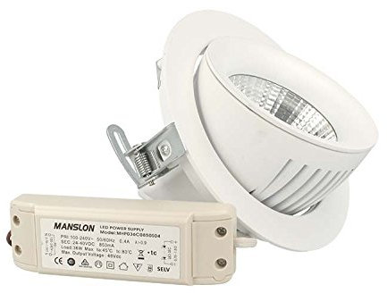Faro Led Da Incasso Snooker COB 30W Bianco Naturale Orientabile 360° Orizzontale e 90° Verticale…,