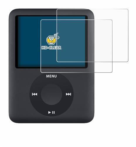 BROTECT (2 Stück Schutzfolie für Apple iPod nano (3. Gen.) Displayschutz Folie Ultra-Klar