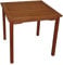 DEGAMO Gartentisch Bistrotisch Lago 75x75cm quadratische Form, aus Eukalyptus Holz, FSC®-Zertifiziert, braun geölt, Outdoor