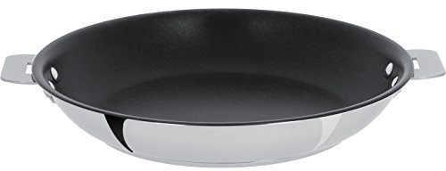 Cristel - P30QMPE - Poêle inox 30cm sans poignée amovible- Anti-adhérent Exceliss+ Collection Casteline