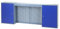 Küpper Hängeschrank 70407, 160 cm breit, inkl. Fachböden, verschließbare Türen und Lochrückwände, ultramarinblau