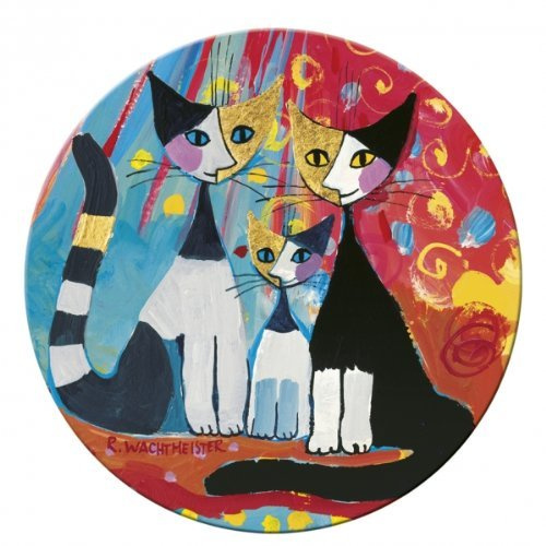 Fridolin Taschenspiegel, 7,6 cm, Motiv; Rosina Wachtmeister „We Want To Be Together“, aus Metall