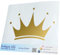 INDIGOS UG Auto Aufkleber Auto - 190x120 mm - Krone - Gold - konturgeschnittener Autoaufkleber ohne Hintergrund - Selbstklebender Sticker für Auto, Fenster, Bus oder LKW - UV-beständig & wetterfest