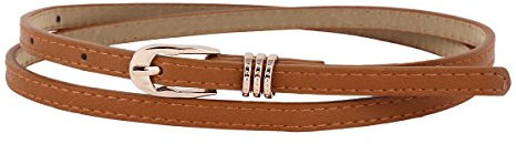 Damara Damen Multifarbe Dornschließe Modern Hüftgürtel,Braun