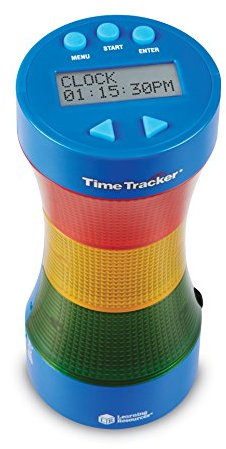 Learning Resources Time Tracker 2.0, feu Tricolore minuteur visuel, Time Timer Enfant Apprentissage, ressources Maternelle, chronomètre Timer, Routine Enfant, visuelle Horloge de Classe