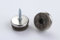 16 Stück Filzgleiter Stuhlbeingleiter Stuhlgleiter Möbelgleiter Bodenschutz mit Stift zum Schrauben Metall/Filz vernickelt Durchmesser 28 mm für glatte Böden