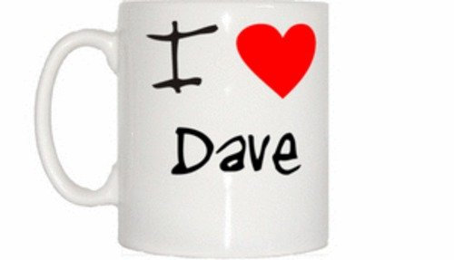 I Love Heart Dave Mug
