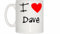 I Love Heart Dave Mug