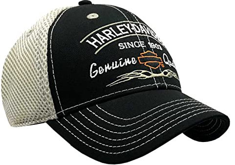 Harley-Davidson Men's Embroidered Cap. BCD16212, Black