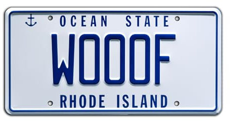 Dumb and Dumber | WOOOF | Metal Stamped License Plate