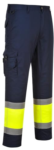 Portwest Men's E049 Hi-Vis 2-Tone Combat Trousers (Pack of 1)
