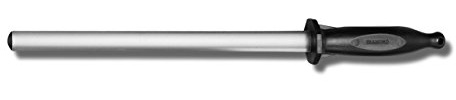 Mercer Culinary 12-Inch Diamond Sharpening Steel, Stainless Steel, 30x10x3 cm, Silver