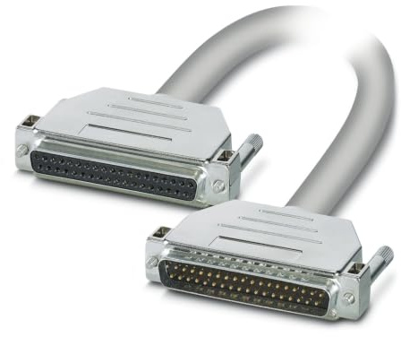 Phoenix Contact CABLE-D37SUB/B/S Serielles Kabel/D-Sub, 37-polig Buchse/D-Sub-Stiftleiste Stecker, 6 m Halbsteifes