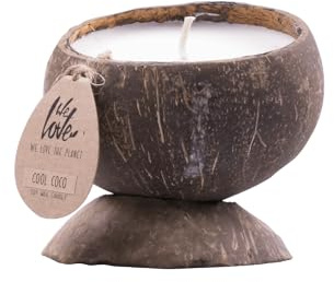 We Love The Planet - 100% Soy Candle - Cool Coco Creamy Coconut Scent - 40-45 Hours Burn Time - Eco Friendly & Biodegradable