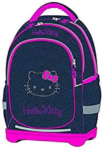 Hello Kitty Rucksack Herz blau jeans/rosa