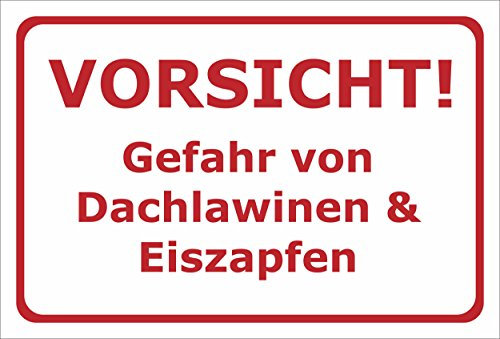 Melis-Folienwerkstatt Aufkleber Dachlawinen Eiszapfen - 30x20cm – 20 VAR S00018-006-E
