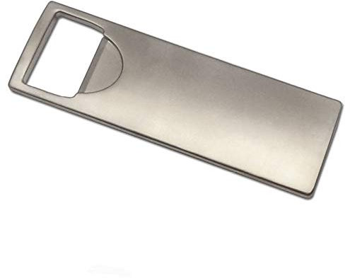 Personalised Silver Chunky Bottle Opener Engraved With Any Message - Enter Your Own Custom Text.