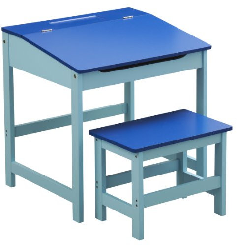Premier Housewares Children's Desk and Stool Set - Blue