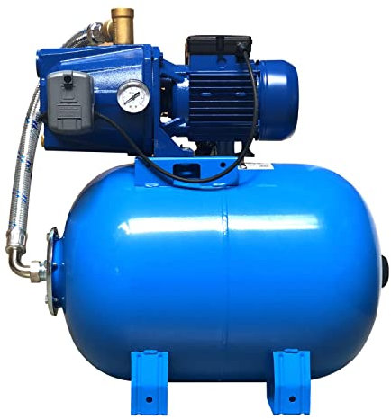 Pompe Surpresseur Eau 750w 4200 L/h Réservoir 50l - 4 Bars Avec Manomètre Et Pressostat