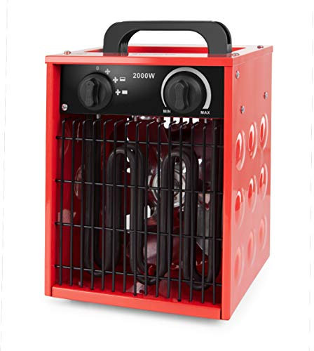 Orbegozo FHI 2000 - Calefactor cerámico profesional, selectores rotativos, función ventilador aire frío, apagado automático, 2000 W