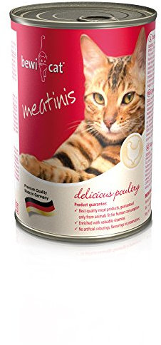 bewi cat Meatinis reich an Geflügel 12 x 400g