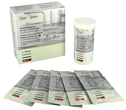 Bosch 00311775 Edelstahlpflegeset - Reiniger und Pflegetücher