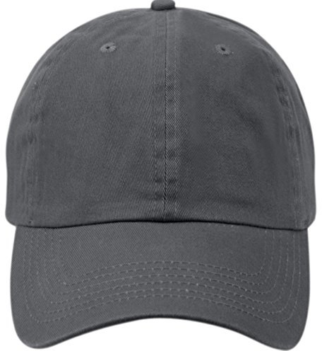 E-Flag Gewaschene Baseballkappe aus Baumwolle und Denim, Dk Grau, Einheitsgröße