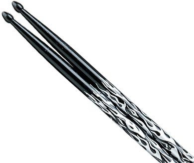 Tama 5A Drumsticks Silver Rhythimic Fire Black