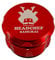 Headchef Samurai Metal Herb Grinder with Sifter Scraper – 4 Piece Grinder, 55mm (Red)