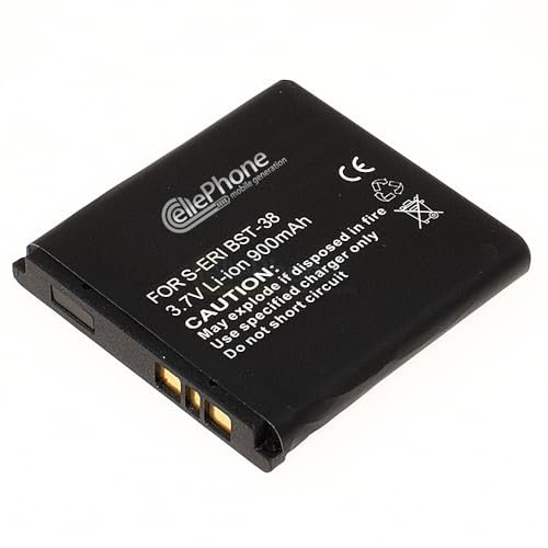 cellePhone Akku Li-Ion kompatibel mit Sony-Ericsson C510 K770i K850i S500 T650 W150 W995 Z770 Z780i (Ersatz für BST-38)