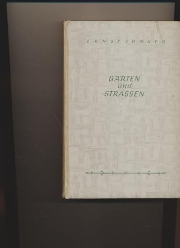 Gärten und Strassen - Aus den Tagebüchern von 1939 und 1940