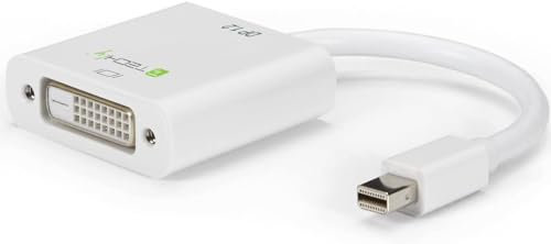 Techly 309807 Adattatore Mini DisplayPort (Thunderbolt) 1.2 / DVI 15cm Bianco Bianco