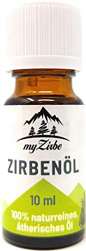 Zirbenöl naturrein 10ml - [ECHTES ZIRBENÖL] naturreines ätherisches Zirbelkieferöl - Ideal für Diffusoren, Duftlampen, Raumduft, Verdampfer
