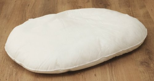 Lex&Max OVAL Hundekissen-Füllung - ohne Bezug - Größe: 115 cm, Farbe: weiß