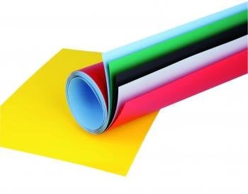 Helios Kunststoff-Hintergrund 100x140 cm matt weiß