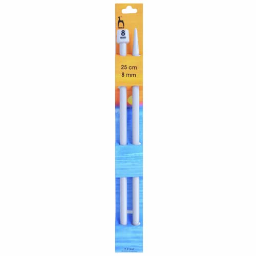 Pony Single Ended Classic Knitting Pins - 25Cm x 8.00mm