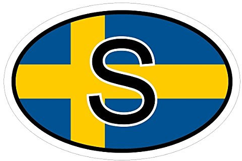 Kiwistar - Autoaufkleber - 15x10 cm - außen klebendKiwistar Autoaufkleber - Schweden S Auto, Laptop, Fahrrad, LKW, Motorrad Mehrfarbig Autoaufkleber Aufkleber KFZ Flagge Fahne