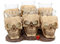 Nemesis Now Six Shooter Skulls Unisexe Lot de verres à shots blanc cassé Polyrésine Non défini