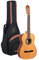 Ortega Guitars R220 Konzertgitarre Custom Made in 4/4 Größe handgefertigt in Spanien massive Decke natur im hochglänzenden Finish mit hochwertigem Gigbag