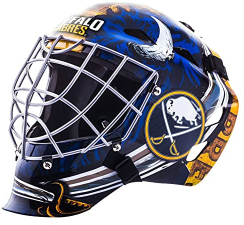 Franklin Sports Unisex-Erwachsene Buffalo Sabres NHL Hockey Torwart Gesichtsmaske, Teamspezifisch, Einheitsgröße