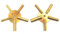 klug-versand 2 Stück Sternschlüssel Nr. 4-6-8-10-12+3-5-7-9-11 Uhren Schlüssel, Uhrenarmband, Schwarz, 18 Millimeter