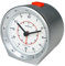ATRIUM Funkwecker analog silber ohne Ticken mit Beleuchtung, Nachtlicht und Snooze A960-19
