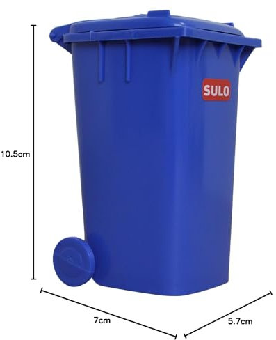 Mini-Müllbehälter 120 l - kleine Ausführung blau