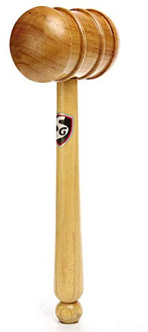 SG Cricket Bat Mallet | Color: Beige | Size: Standard | Material: Wood | Hammer